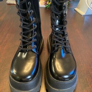 Dolls Kill Black Combat Boots
